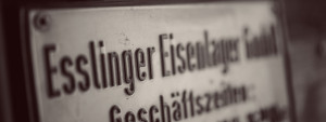 Schild Esslinger Eisenlager